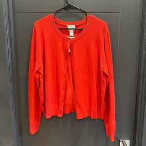 H&M Bold Red Cardigan
